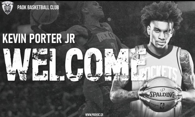 Δεν είναι ψέμα! Ανακοίνωσε τη «βόμβα» με τον NBAer Κέβιν Πόρτερ Τζούνιορ ο ΠΑΟΚ