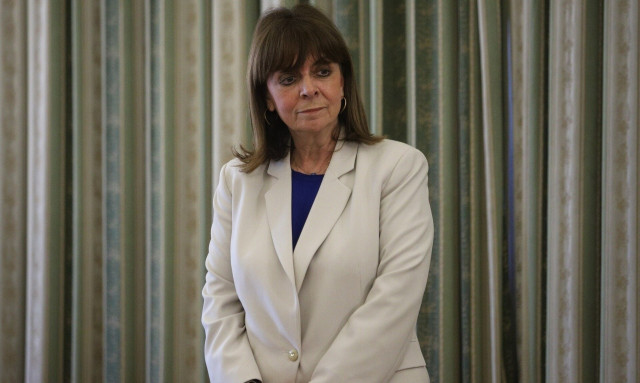 President Sakellaropoulou visiting Ancient Olympia for Olympic flame lighting