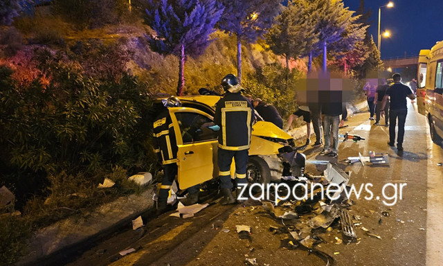 Σοβαρό τροχαίο στα Χανιά με τραυματίες: Σοκάρουν οι εικόνες από τη σφοδρή σύγκρουση