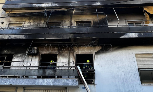 Ριζούπολη: Υπό έλεγχο η φωτιά σε διαμέρισμα – Απεγκλωβίστηκαν 6 ένοικοι της πολυκατοικίας