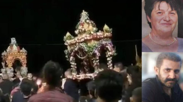 Συγκλονιστικές εικόνες στην Κρήτη: Οι Επιτάφιοι συναντήθηκαν στη γειτονιά των δύο νεκρών σε τροχαία