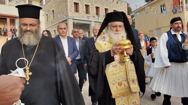 Ναύπλιο: Τελετή εγκαινίων και θεία λειτουργία στον Ιερό Ναό Οσίου Παϊσίου