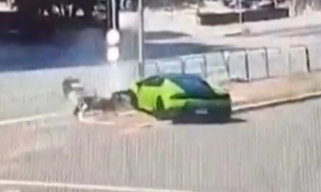 Σμπάραλιασε την Lamborghini του για να σταματήσει τον κλέφτη