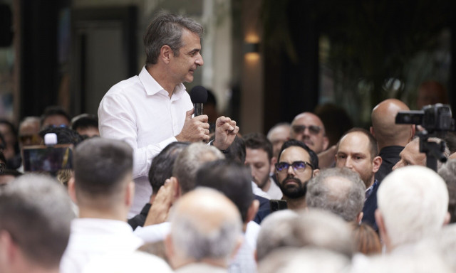 Κυριάκος Μητσοτάκης από Αγρίνιο: Πάμε να βάλουμε το τρίποντο στις ευρωεκλογές