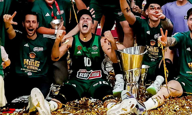 Παναθηναϊκός AKTOR: «Το κάναμε κι αυτό, το κάναμε κι αυτό, το πήραμε το 7ο με Σλούκα αρχηγό!»