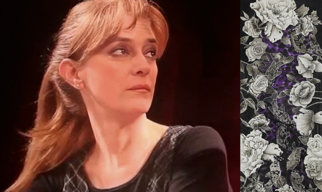 H ηθοποιός Μαρίνα Ψάλτη σε ρόλο ζωγράφου - Παρουσιάζει την έκθεση «More than Silk»