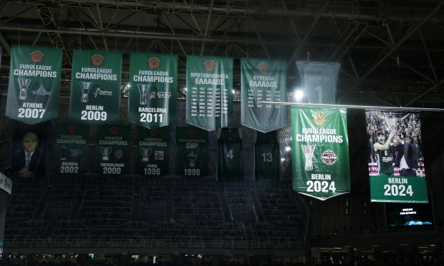 Παναθηναϊκός AKTOR: Στην οροφή του ΟΑΚΑ το λάβαρο για το έβδομο!