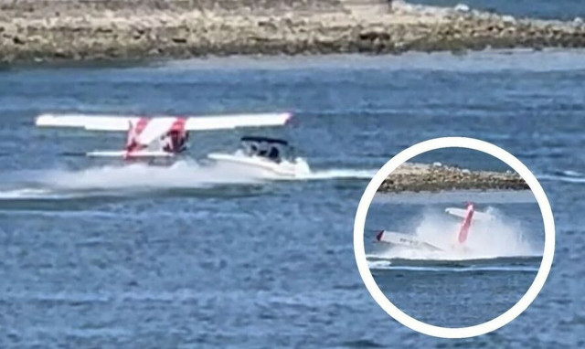 Βανκούβερ: Συγκλονιστικό ατύχημα! Υδροπλάνο συγκρούεται με ταχύπλοο (vid)