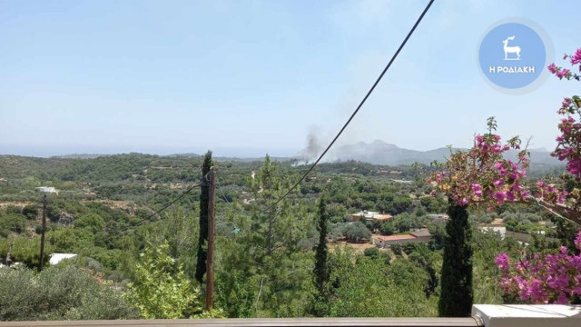 Wildfire breaks out on the island of Rhodes