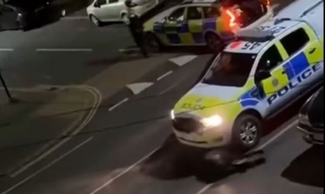 Η φρικιαστική στιγμή που περιπολικό «εμβολίζει» δύο φορές αγελάδα - Σκληρές εικόνες