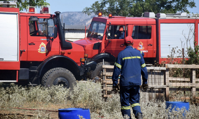 Φωτιά στα Κανάλια Μαγνησίας - Στο σημείο δυνάμεις της πυροσβεστικής