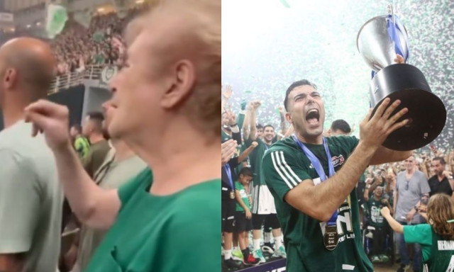 Παναθηναϊκός: Viral ηλικιωμένη οπαδός που ξεμάτιαζε τους παίκτες στον τελικό (vid)