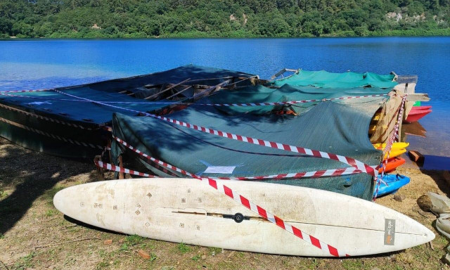 Λίμνη Ζηρού: Σφραγίστηκε παράνομος χώρος και απομακρύνθηκαν κατασκευές από την όχθη