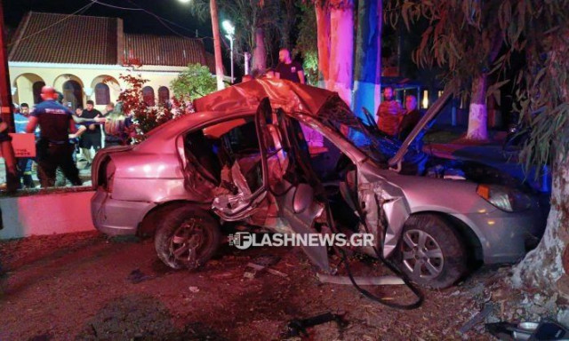 Χανιά: Σφοδρό τροχαίο στην Αγιά – Τρεις νεαροί σοβαρά τραυματίες