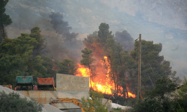 Φωτιά στην Ηλεία: Απειλούνται σπίτια - Νέες εκκενώσεις