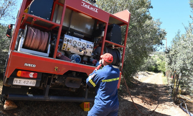 Τραγωδία στην Εύβοια: Ένας νεκρός σε φωτιά σε χωράφι