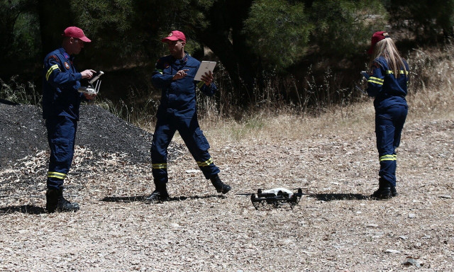 Τα drones της Πυροσβεστικής πάνω από την Αττική - Οχυρωμένη η Αθήνα