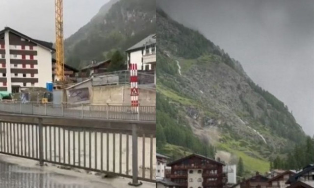 Ελβετία: Συγκλονιστικές εικόνες από το λιώσιμο των πάγων - Αποκόπηκε το διάσημο θέρετρο Ζερμάτ