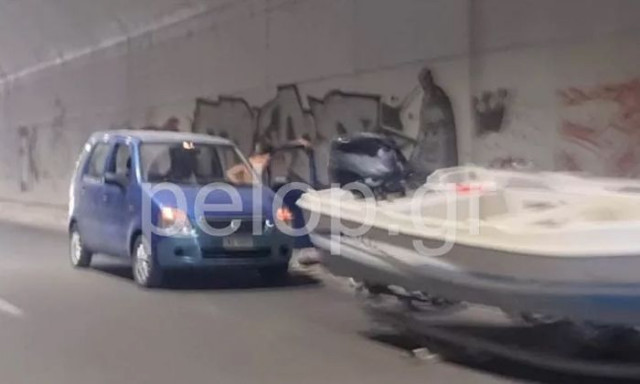 Πάτρα: Τρέιλερ αποκόπηκε από αυτοκίνητο - Ευτυχώς δεν προκλήθηκε σύγκρουση