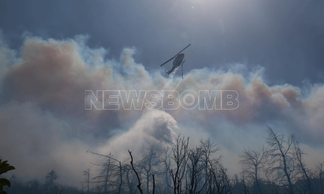 Φωτιά στην Πάρνηθα: Ριπές ανέμων πάνω από 100 χιλιόμετρα - Αυξάνονται οι πυροσβεστικές δυνάμεις