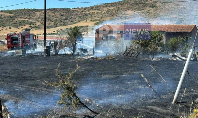 Καστοριά: Φωτιά στο Βιομηχανικό Πάρκο