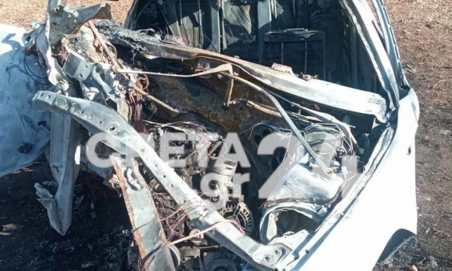 Κρήτη: Ανατριχιαστικές οι εικόνες από το τροχαίο με τον απανθρακωμένο 23χρονο