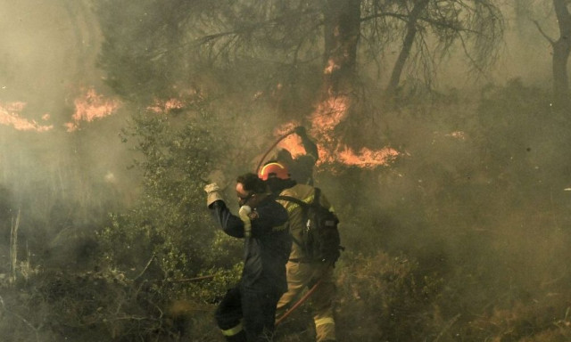 Φωτιές: Μάχη με τις φλόγες σε Λαγκαδά και Κούτσι - Βελτιωμένη εικόνα στο Λιτόχωρο