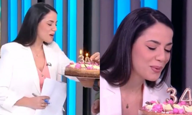 Ευλαμπία Ρέβη: Συγκινημένη με την έκπληξη των συνεργατών της για τα γενέθλιά της