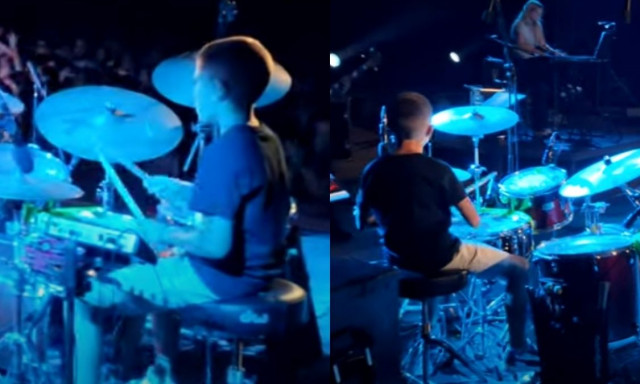 Χανιά: Αποθεώθηκε από το κοινό ο 11χρονος Δημήτρης που έπαιξε ντραμς στο πλευρό των Πυξ Λαξ