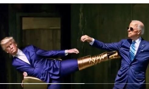 Τραμπ και Μπάιντεν πρωταγωνιστούν στο Matrix