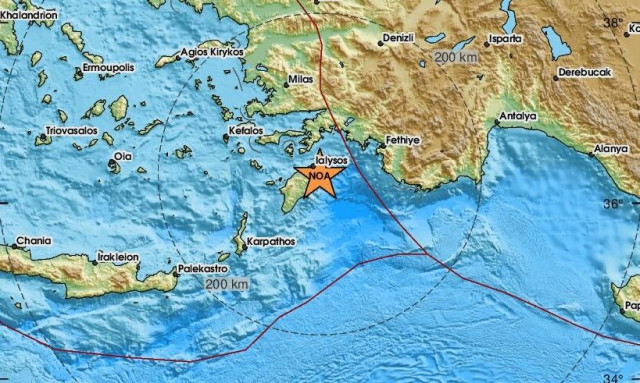 Σεισμός στη Ρόδο - Αισθητός στο νησί (pics)