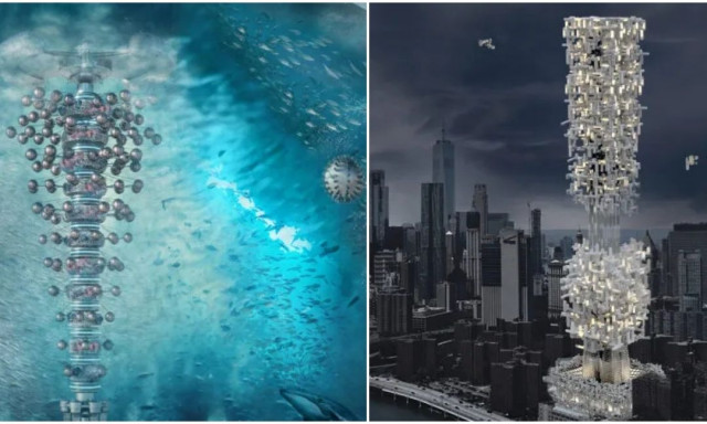 Έτσι θα είναι ο κόσμος το 3000; Νησί αντιμετώπισης καταστροφών και ουρανοξύστες κάτω από τη θάλασσα