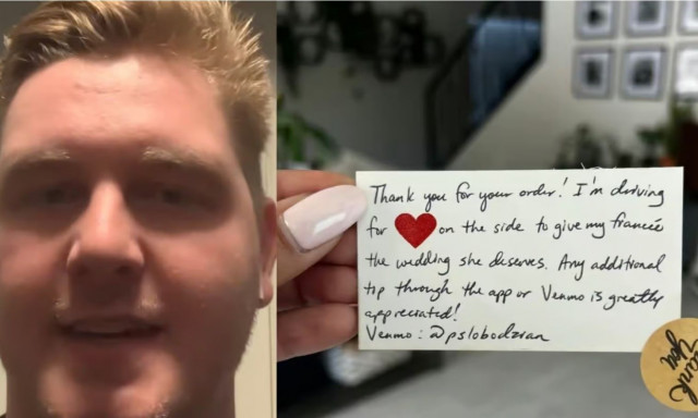 Διανομέας λαμβάνει χιλιάδες ευρώ για να παντρευτεί μετά από viral σημείωμα που άφησε σε παραγγελία