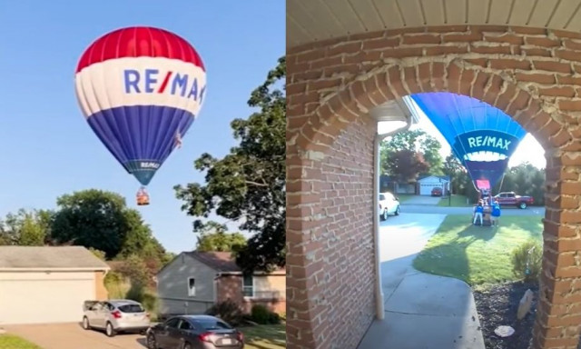 Απίστευτο σκηνικό: Αερόστατο χάνει την οροφή του και προσγειώνεται σε γειτονιά του Οχάιο