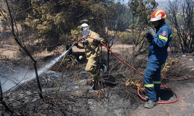 Σε εξέλιξη η φωτιά στη Ροδόπη