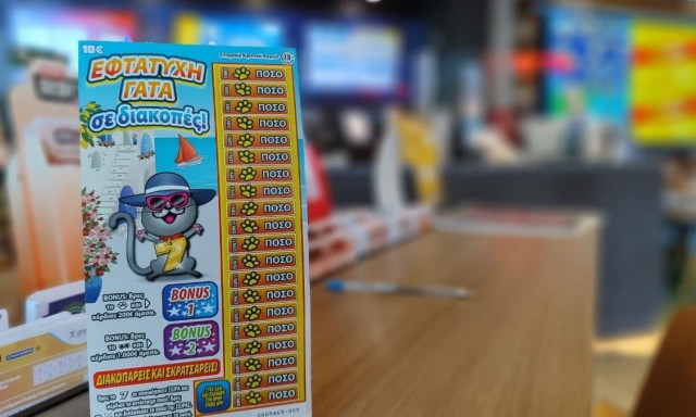 Η «Εφτάτυχη Γάτα σε Διακοπές» βρέθηκε σε κατάστημα ΟΠΑΠ της Κεφαλονιάς