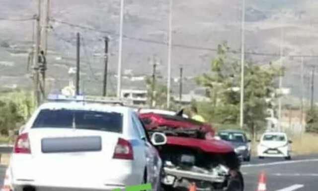 Σφοδρό τροχαίο με μετωπική στον ΒΟΑΚ