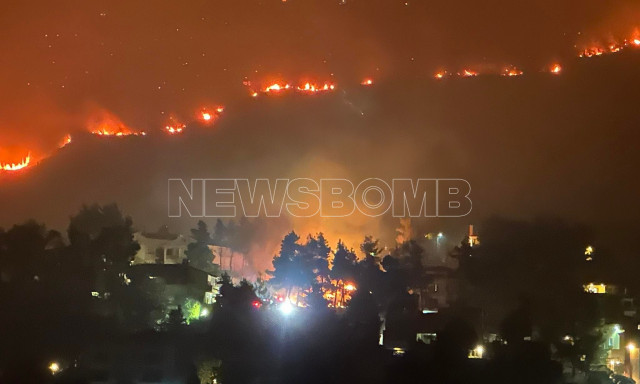 Στις φλόγες δύο σπίτια στον Διόνυσο