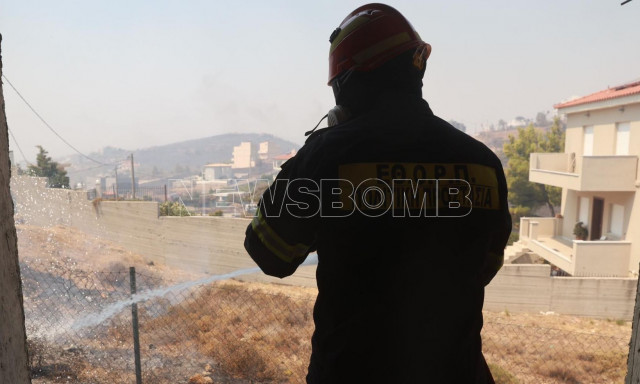 Φωτιά στην Αττική: Στις φλόγες σπίτια στη Διώνη - Φωτογραφίες ντοκουμέντο του Newsbomb.gr