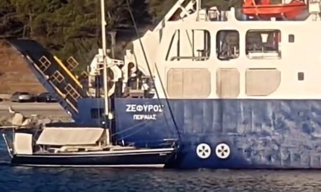 Λήμνος: Ατύχημα στο λιμάνι της Μύρινας – Ιστιοφόρο παρασύρθηκε από δεξαμενόπλοιο