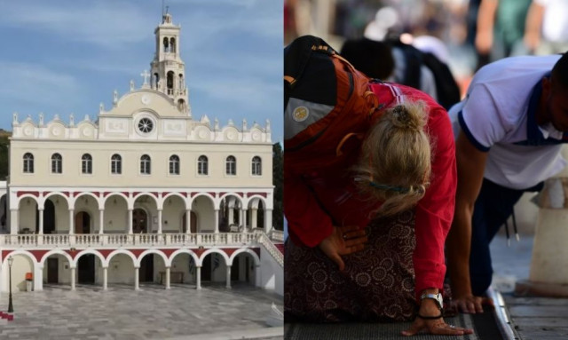 Παναγιά της Τήνου: Πλήθος πιστών στο νησί ενόψει Δεκαπενταύγουστου