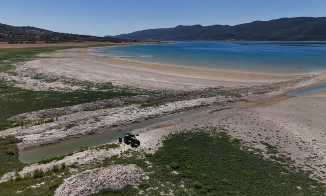 Σήμα κινδύνου για την λίμνη Αμβρακία από τη λειψυδρία - Μειώθηκε η στάθμη των υδάτων