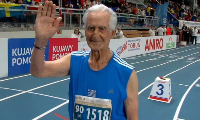95χρονος αθλητής από την Κω κατέρριψε τρία παγκόσμια ρεκόρ στίβου