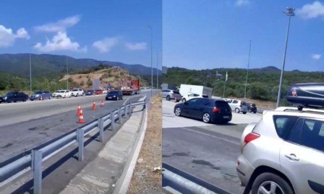 Θεσσαλονίκη: Διακινητής κινείται στο αντίθετο ρεύμα και σπάει τις μπάρες στα διόδια