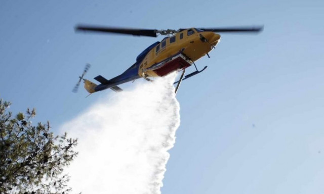 Φωτιά στο Πολύκαστρο Κιλκίς - Επιχειρεί και ελικόπτερο