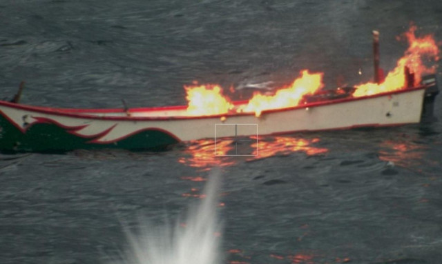 Πολεμικό πλοίο της επιχείρησης Ασπίδες κατέρριψε εχθρικό μη επανδρωμένο όχημα