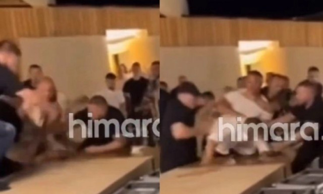 Αδιανόητο ξύλο σε συναυλία του Αργυρού στην Αλβανία: Μπουνιές, κλωτσιές και τραυματίες (vid)