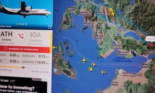 Ιωάννινα: Αεροπλάνο επέστρεψε στην Αθήνα λόγω κακοκαιρίας