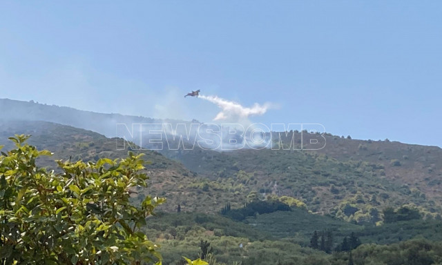 Φωτιά στη Ζάκυνθο - Κινητοποιήθηκαν εναέρια μέσα