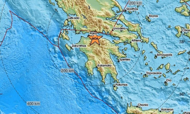 Σεισμός κοντά σε Αίγιο και Καλάβρυτα (pics)